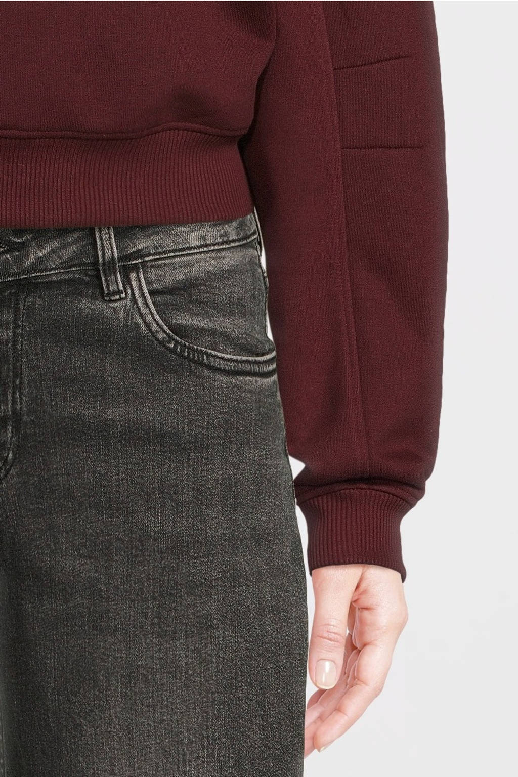 LOOXS sweater met printopdruk wijnrood