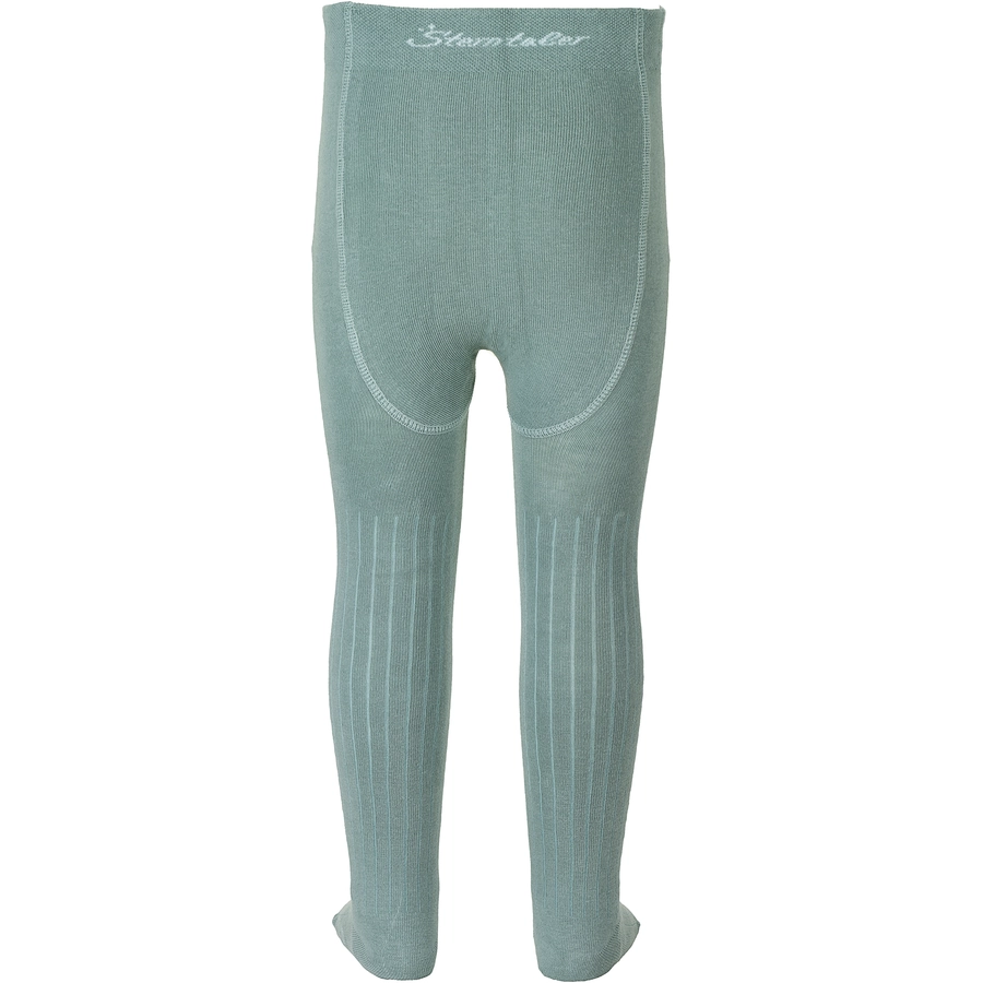 Sterntaler Strumpfhose Rippe steingrün