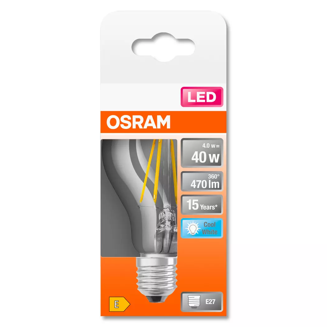 LED-Birne E27/4 Watt/Energie E