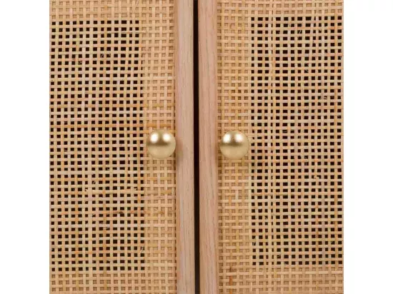 Mobilier d'entrée en bois et grille marron 90x8x181h-90x39x46h