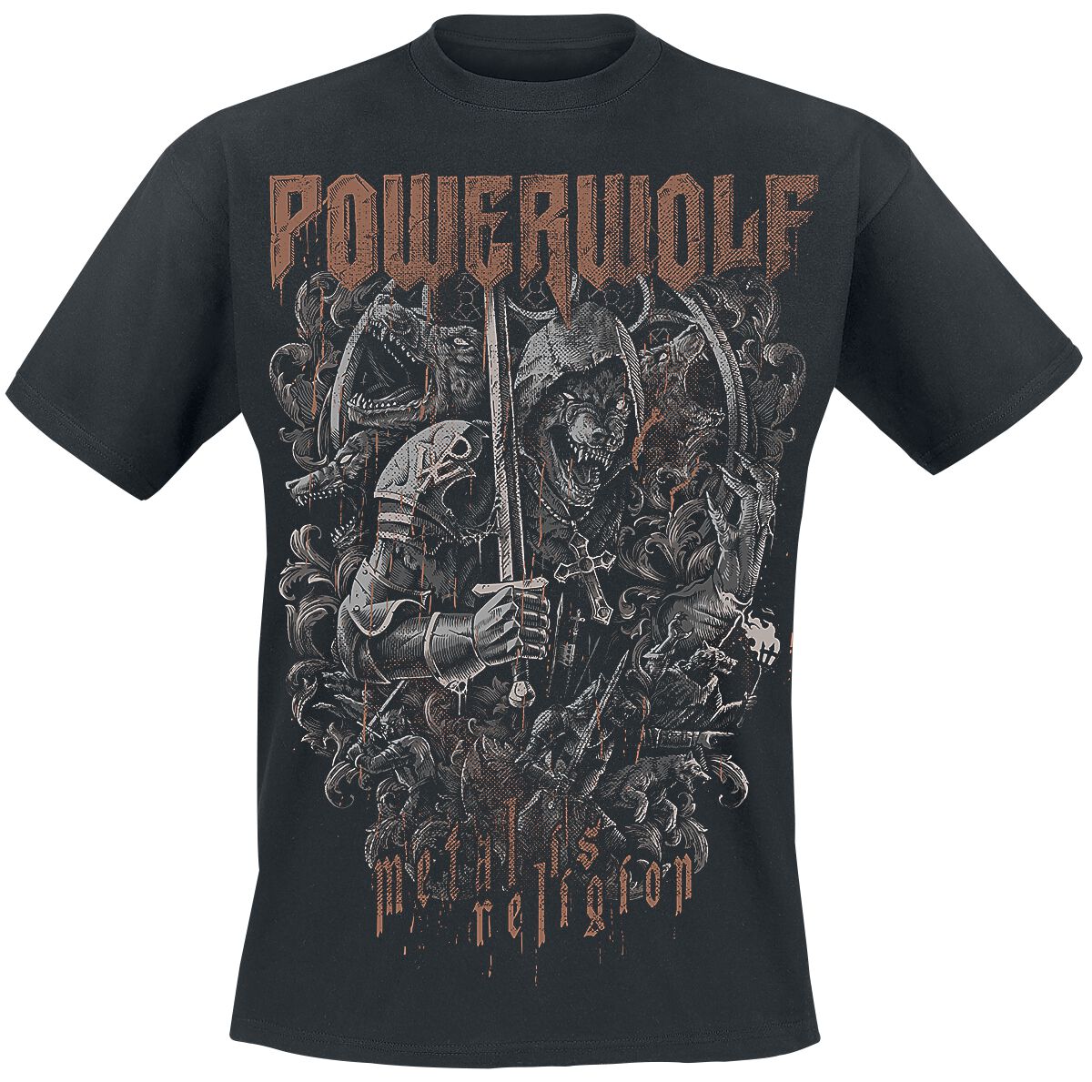 Knights And Wolves | Powerwolf T-Shirt Manches courtes
