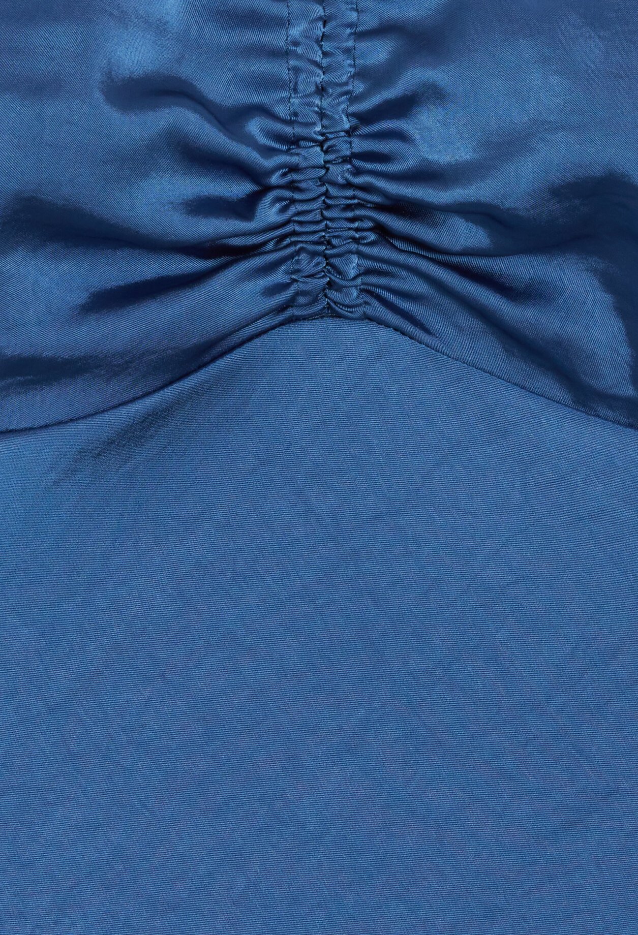 Robe longue bustier bleue