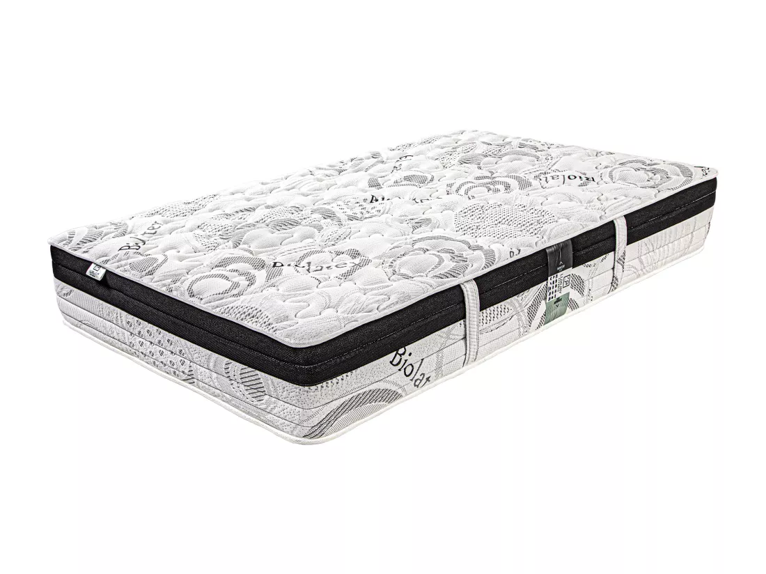 Matelas 90x190 cm, Sleeplux, 26cm, latex, ergonomique, haute densité + Oreiller