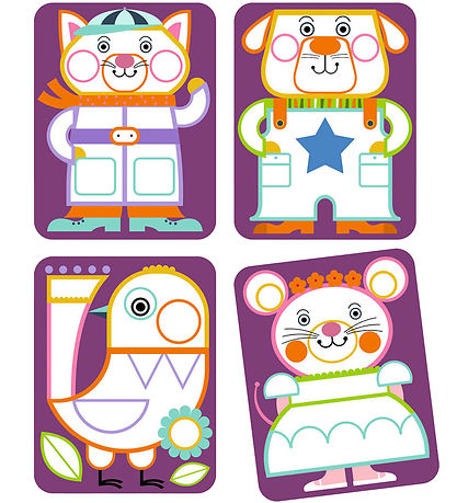 Djeco Buntstifte-Set - Palettenmalerei - Pausbäckchen