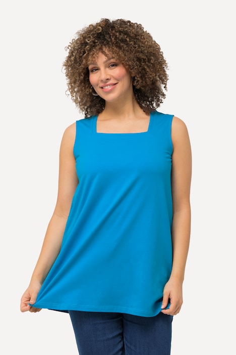 Longtop, Classic Fit, Carree-Ausschnitt, ärmellos