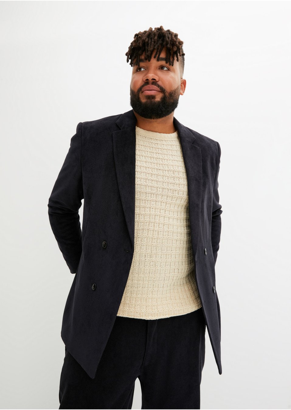 Veste de costume en velours côtelé