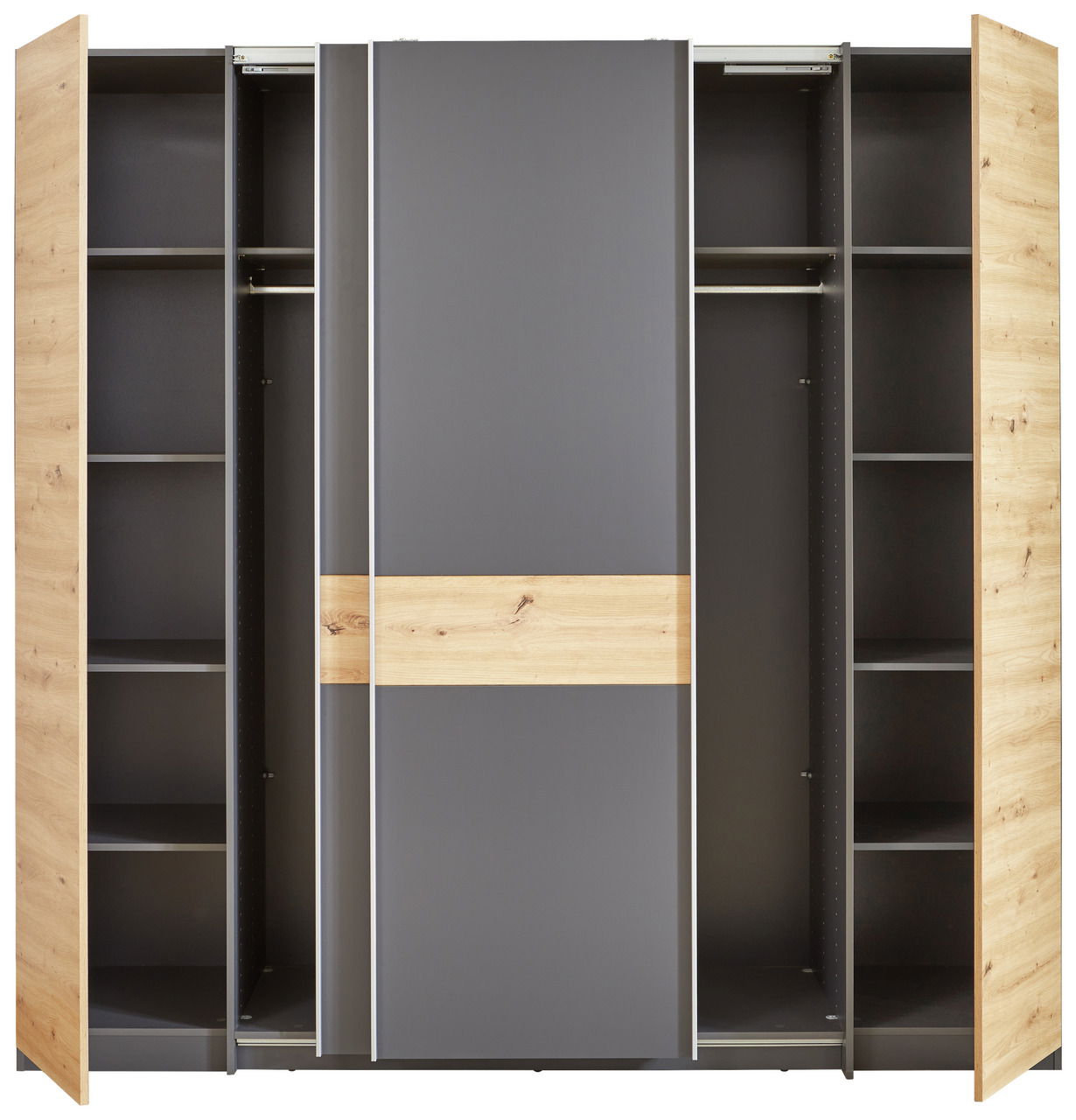 Z2 Dreh-/Schwebetürenschrank 4trg FABIO
