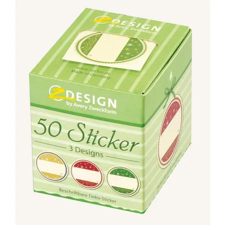 Avery Zweckform Z-Design 56829, Sticker auf Rolle, Geschenkbeschriftung, 50 Aufkleber