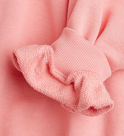 Mini Rodini Sweatshirt - Note - Rosa m. Weiß