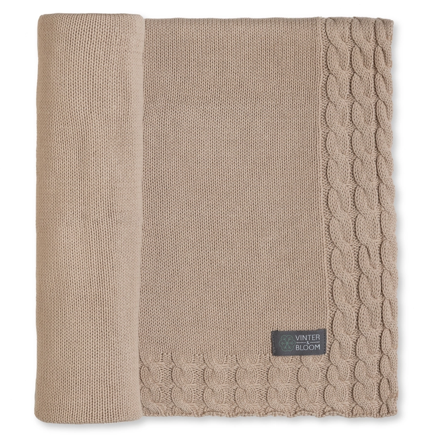 VINTER&BLOOM Decke Joy Almond Beige
