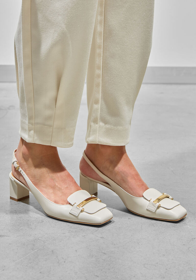 witte tod's pumps barretta attacchi