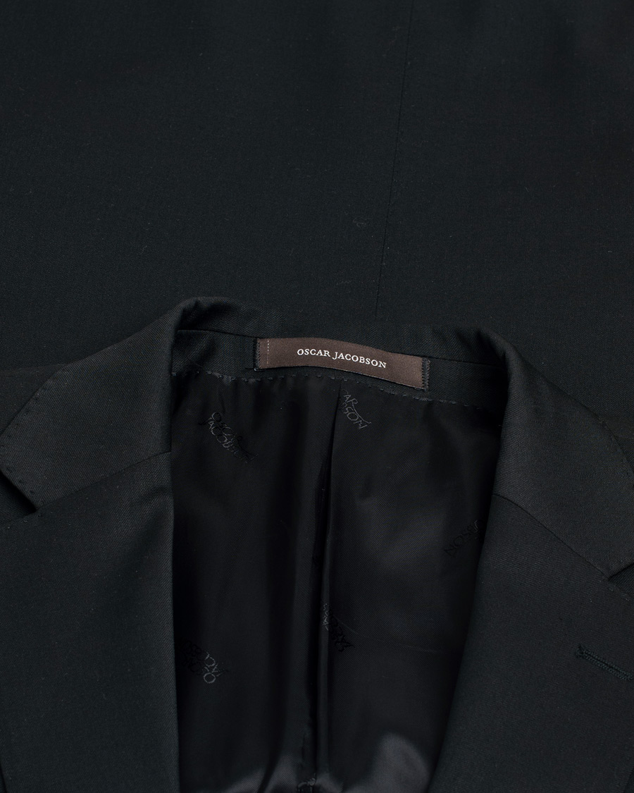 Oscar Jacobson Edmund Wool Stretch Suit Black