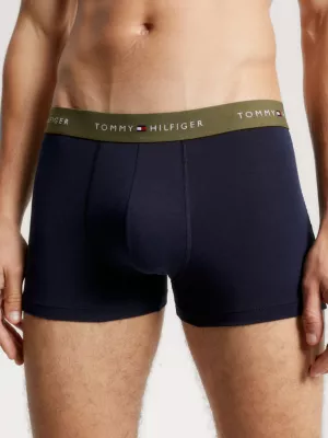 Conjunto com 3 Cuecas Boxer com Cós Elástico e Logo Essencial