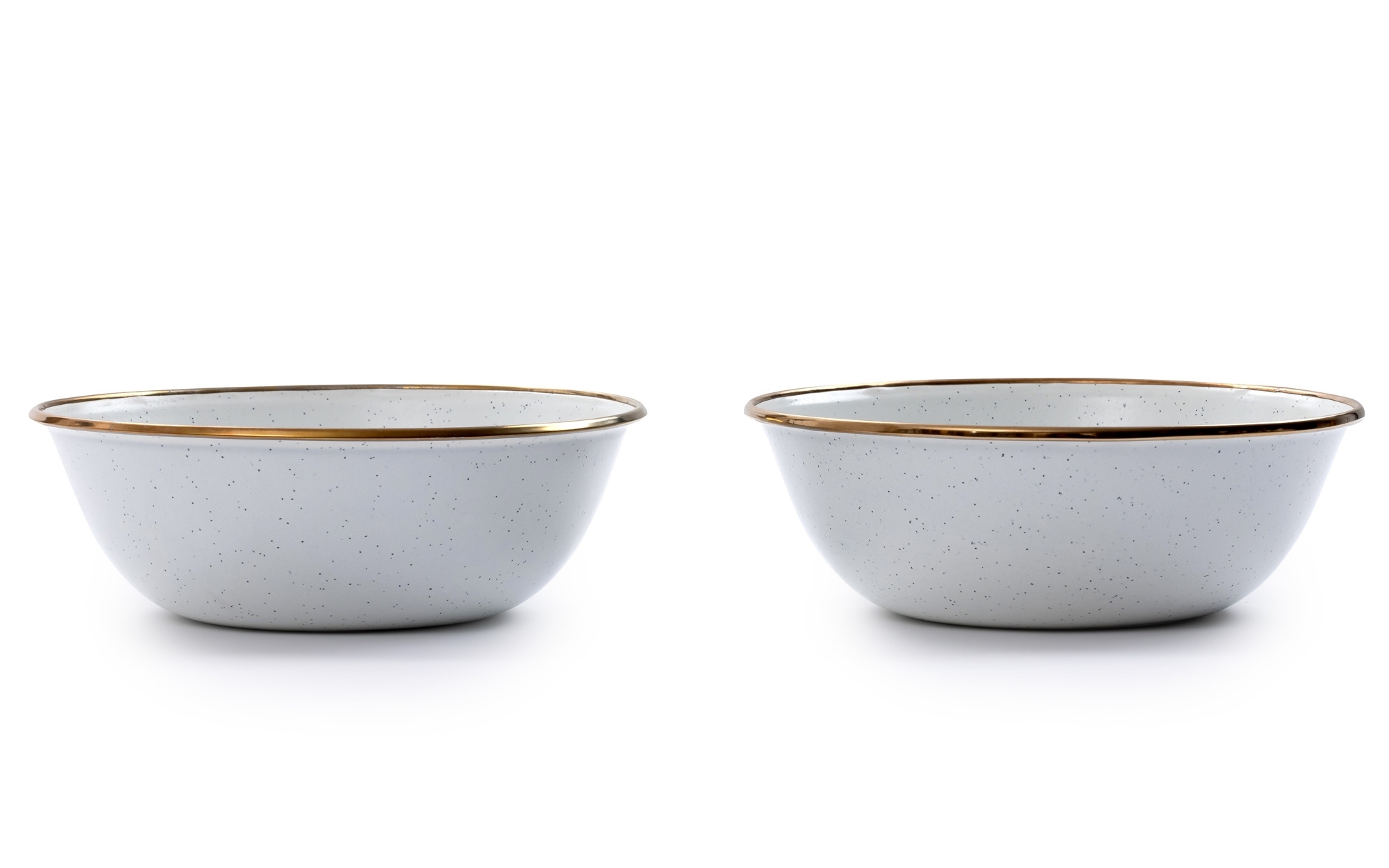 Barebones emailliertes Schüssel Set Enamel 2 teilig egg shell