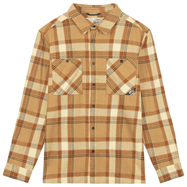 Chemise PICTURE RELOWA SHIRT PLAID PLAID WOOD ASH