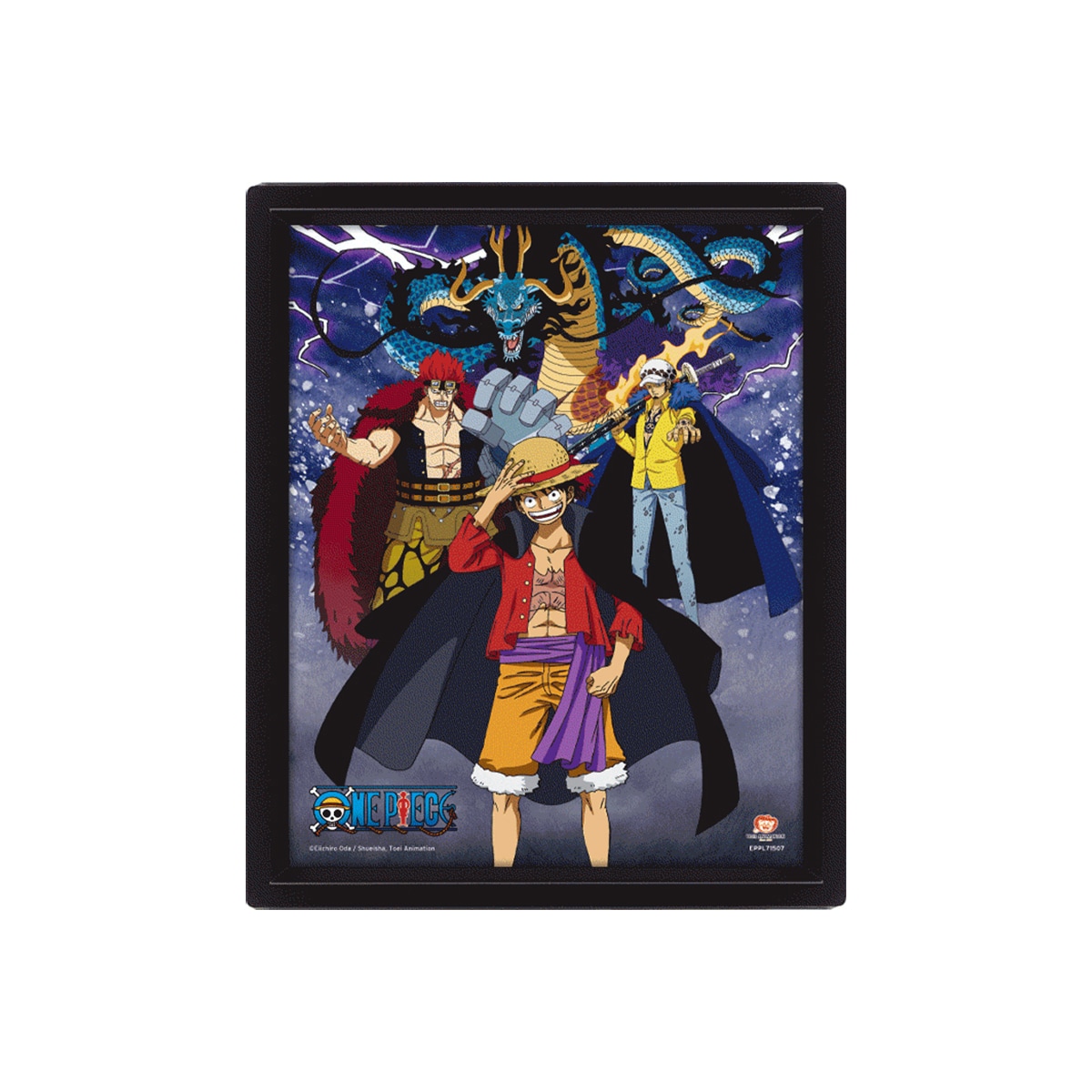 One Piece (Land of Wano) 3D lentikulær plakat