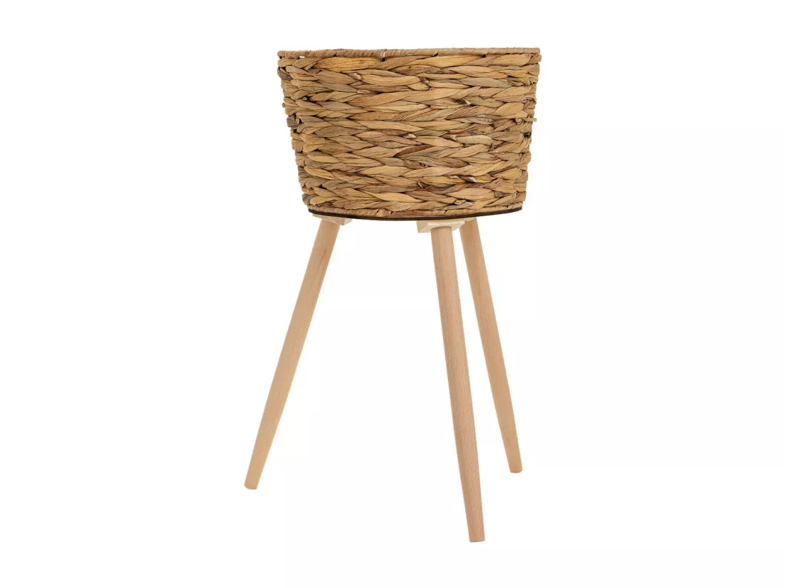 Jardinière en métal et fibre D29x24/59h cm