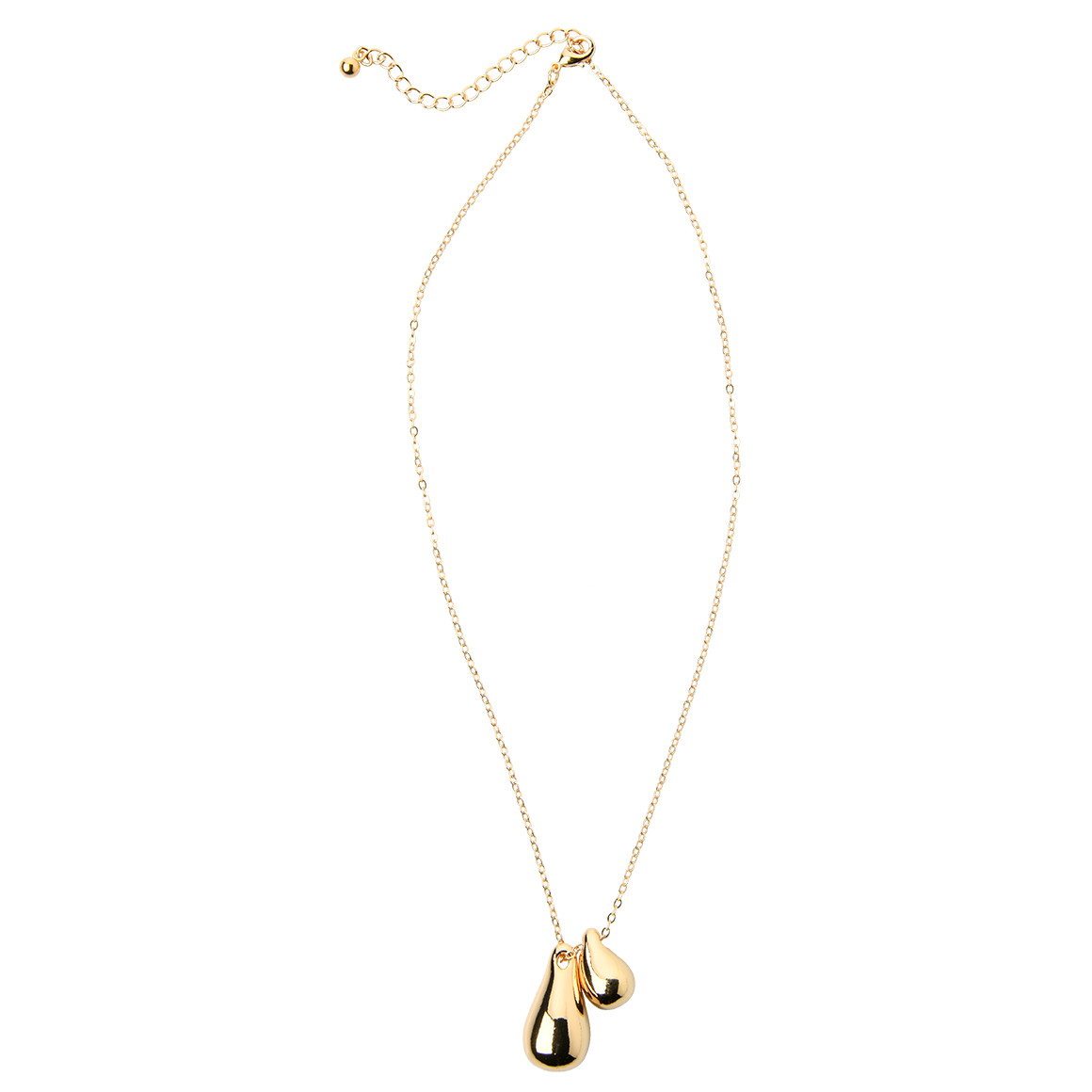Gina Benotti Damen Kette mit Tropfen-Anhänger gold