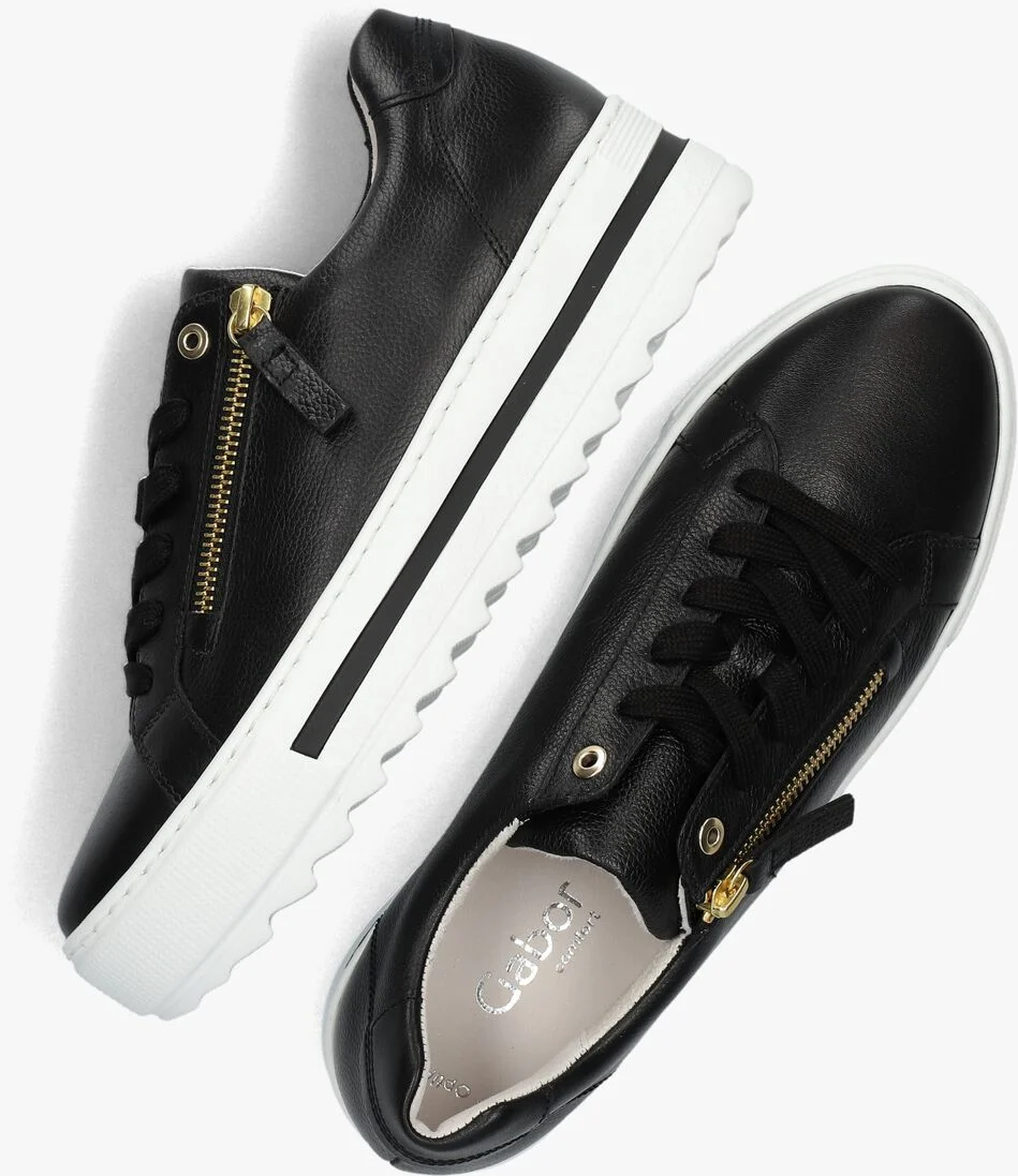 GABOR zwarte gabor lage sneakers 498