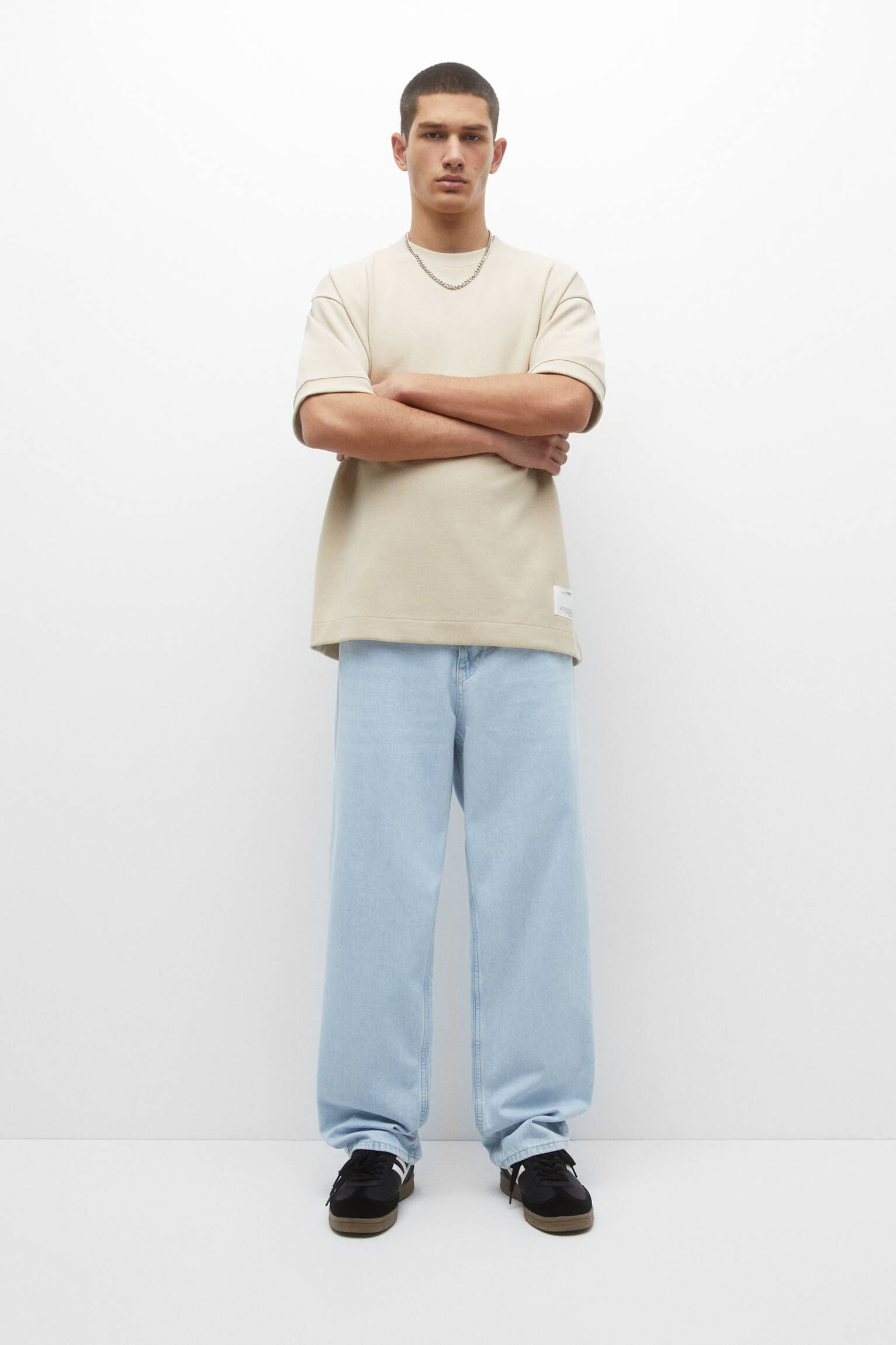 CALÇA JEANS BAGGY FIT - ÍNDIGO CLARO