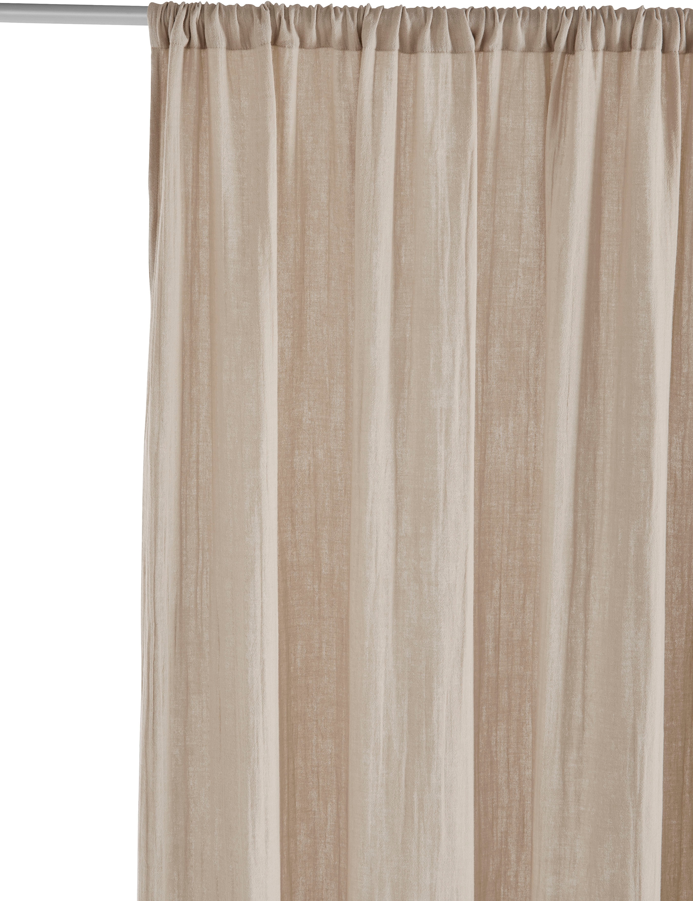 LeGer Home by Lena Gercke Gardine »Hevin, Musselin Vorhang, blickdichte Gardine« Stangendurchzug 1 Stk. tlg. natürliche, moderne Gardine in schönem Musselin Look,