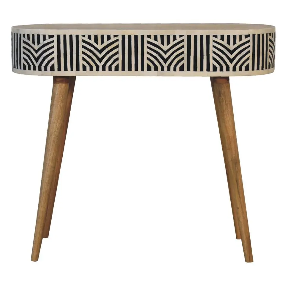 Artisan Furniture Solid hout Edessa Sidetable Tafel met Bone Inlay