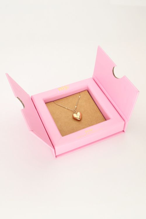 Ketting met hart en geboortesteen