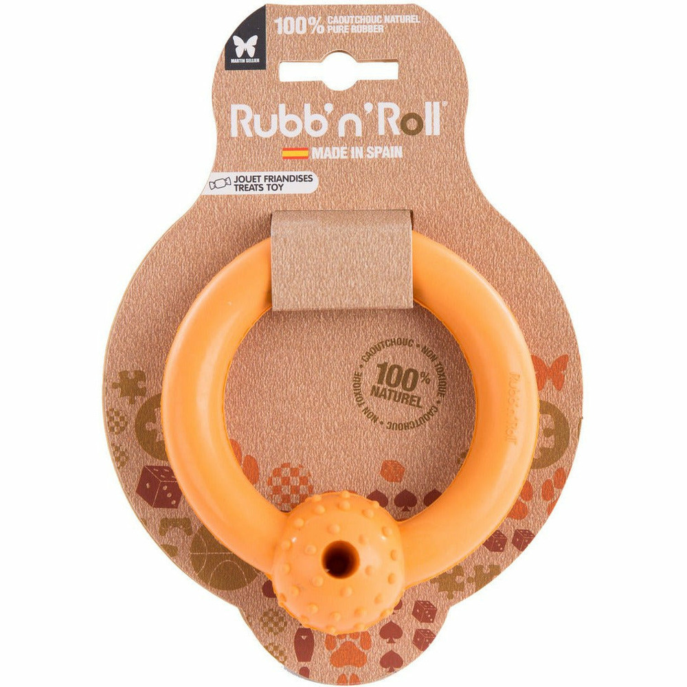Anneau distributeur de friandises pour chiens en caoutchouc naturel