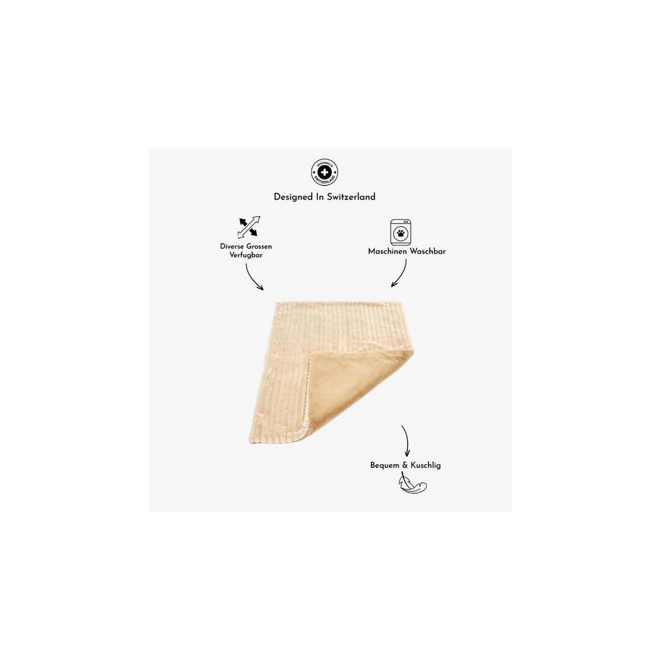 PET & Co. Pet & Co Hundedecke Lazy Luxus beige L