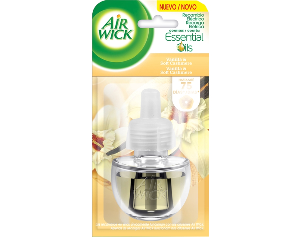 AMBIENTADOR ELÉTRICO AIR WICK RECARGA BAUNILHA 19ML