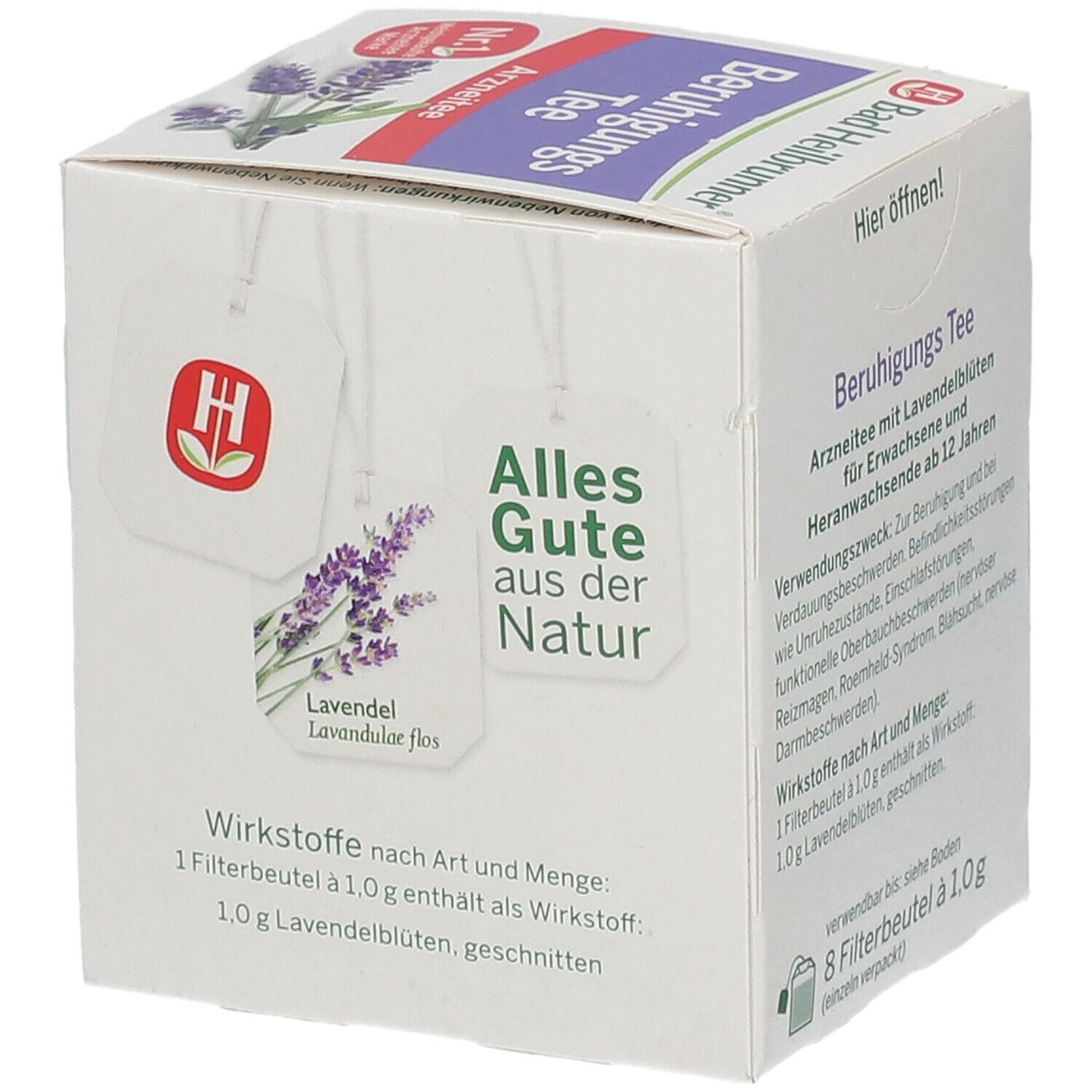Bad Heilbrunner Beruhigungstee  mit Lavendelblüten
