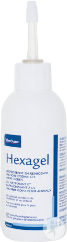Virbac Hexagel 0,5% Gel Nettoyant Et Rafraîchissant Pour Animaux Flacon 100ml