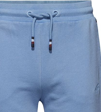 Tommy Hilfiger Sweatpants - Script Wideleg - Blåe Crush