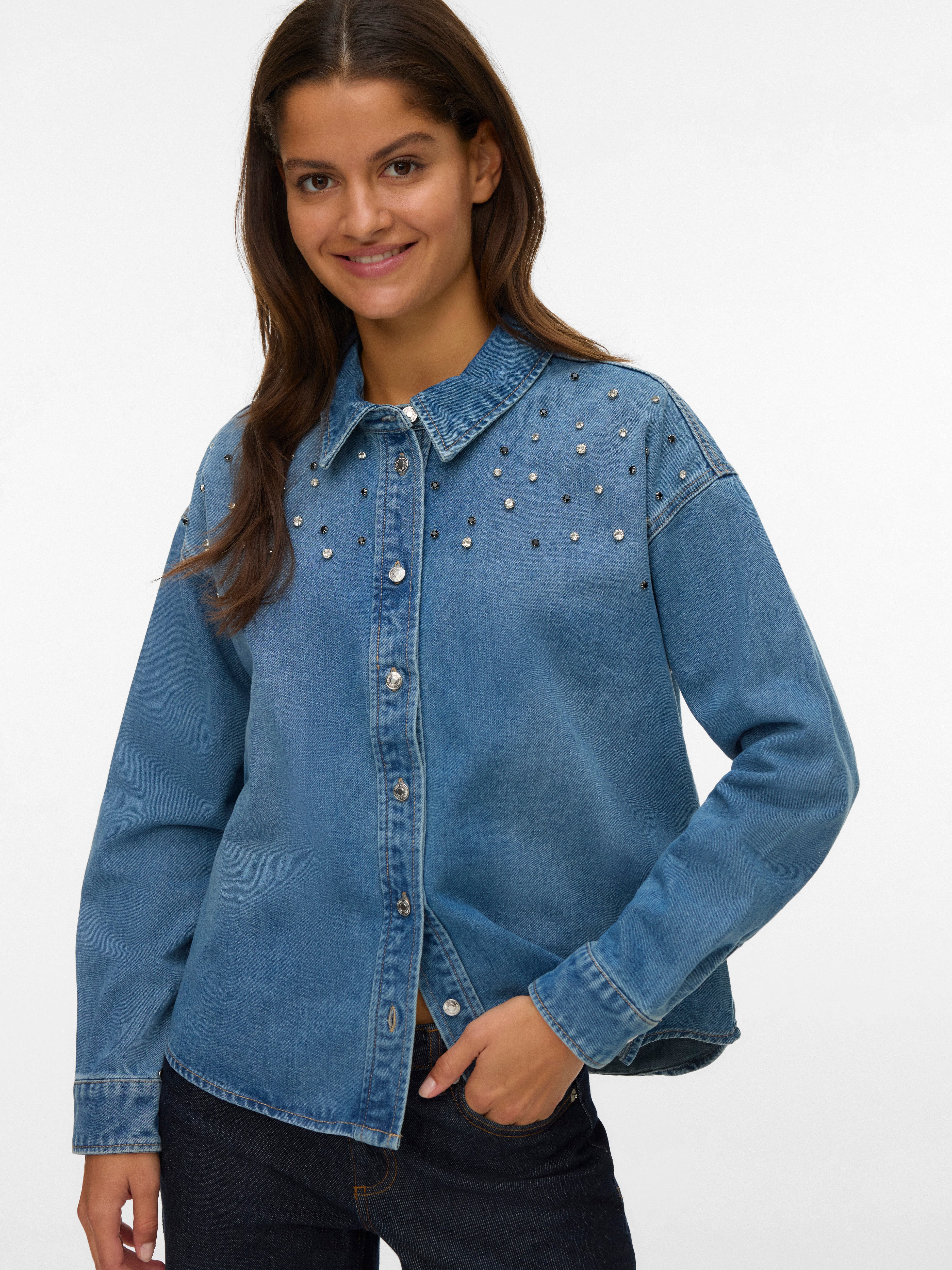 VMPIXIE Denim overhemd