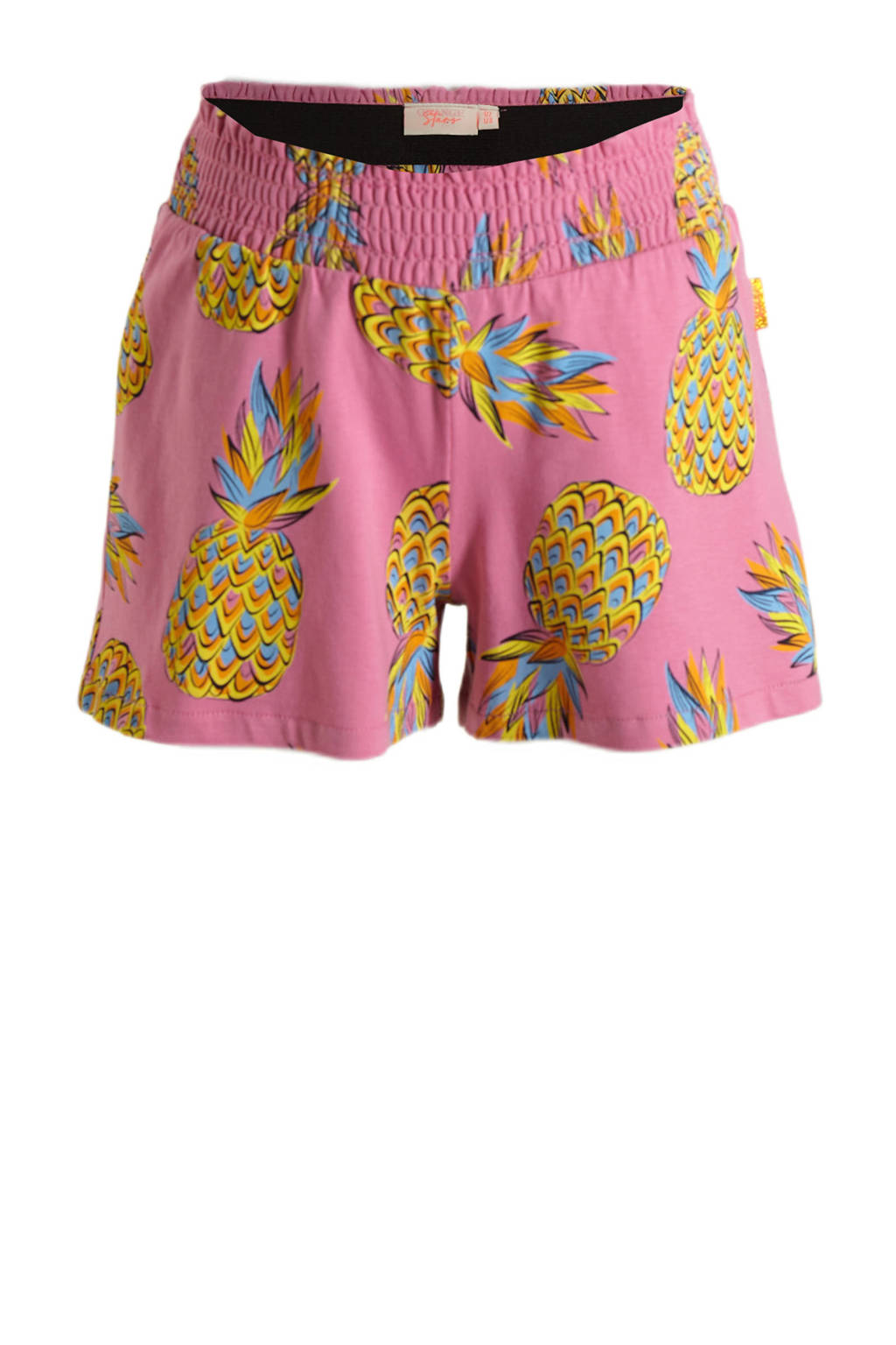Orange Stars top + short Pieke met all over print roze