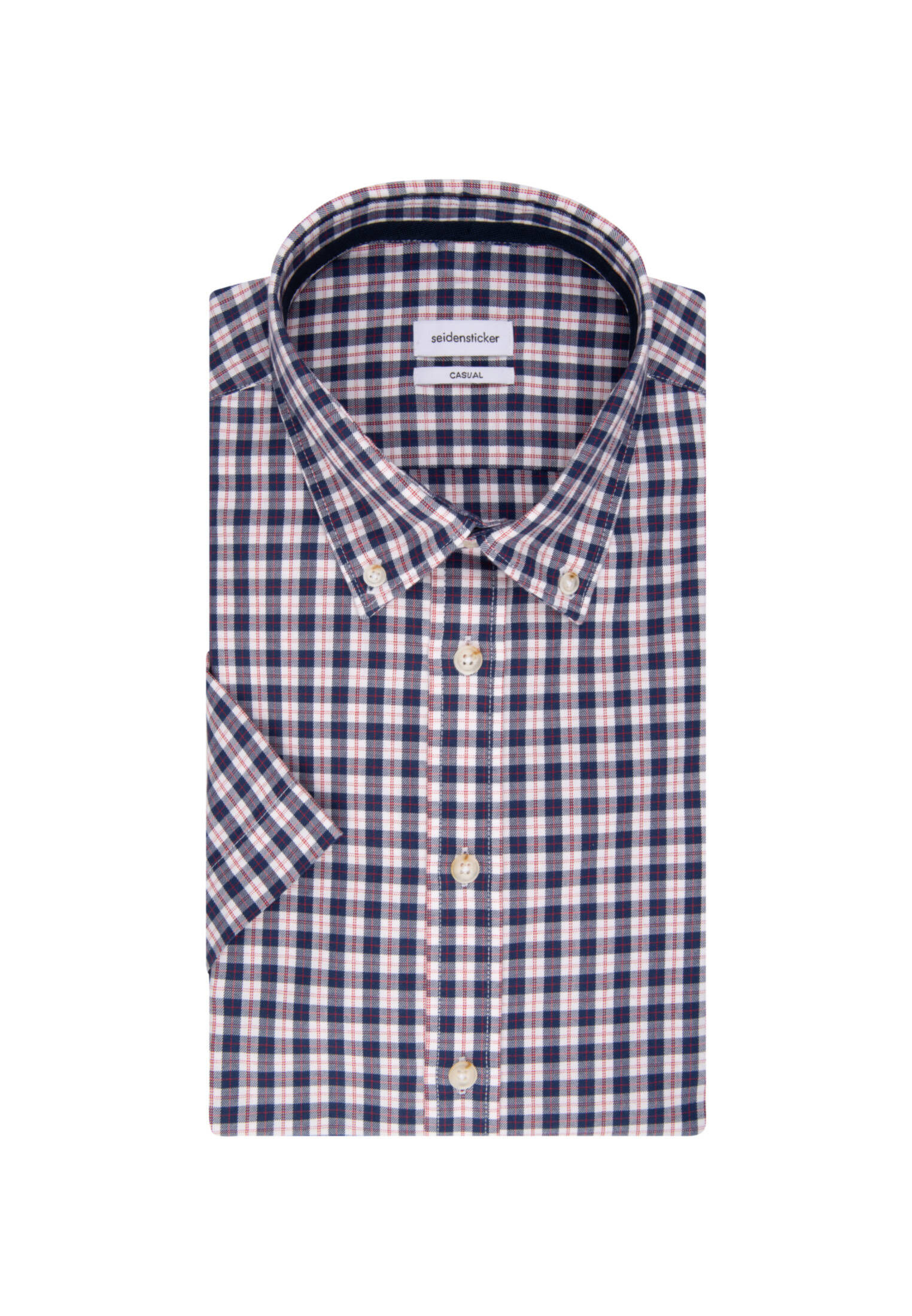 Seidensticker| Herren Casual Hemd Schwarze Rose