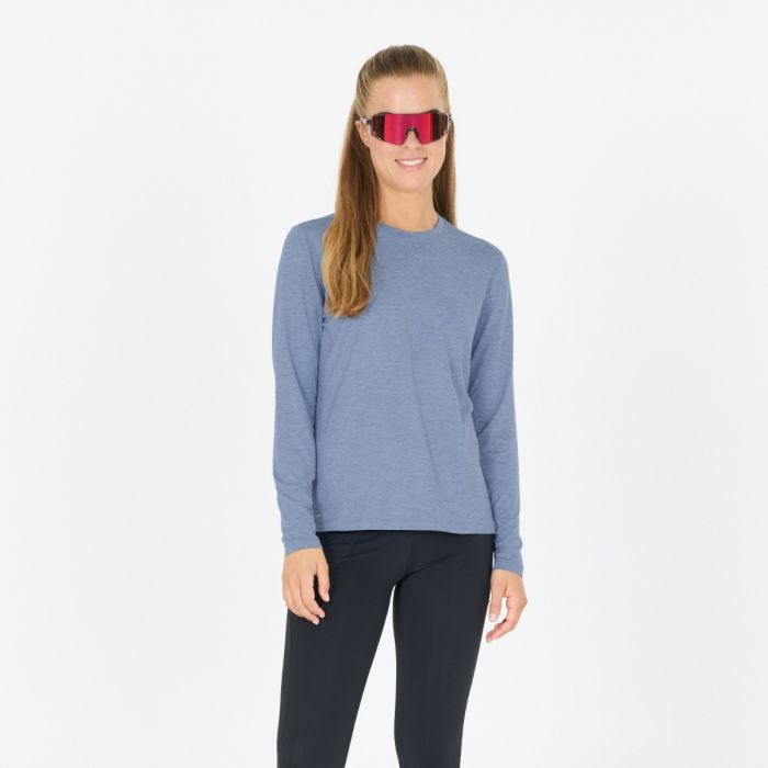 Endurance Dame T-shirts Alvaly Melange Long Sleeve Tee Blå