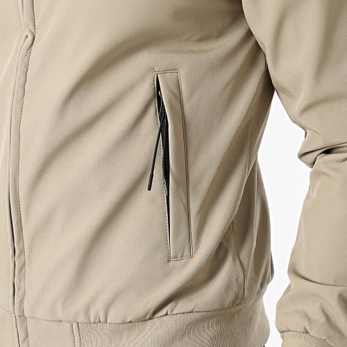 Veste Zippée Capuche Beige