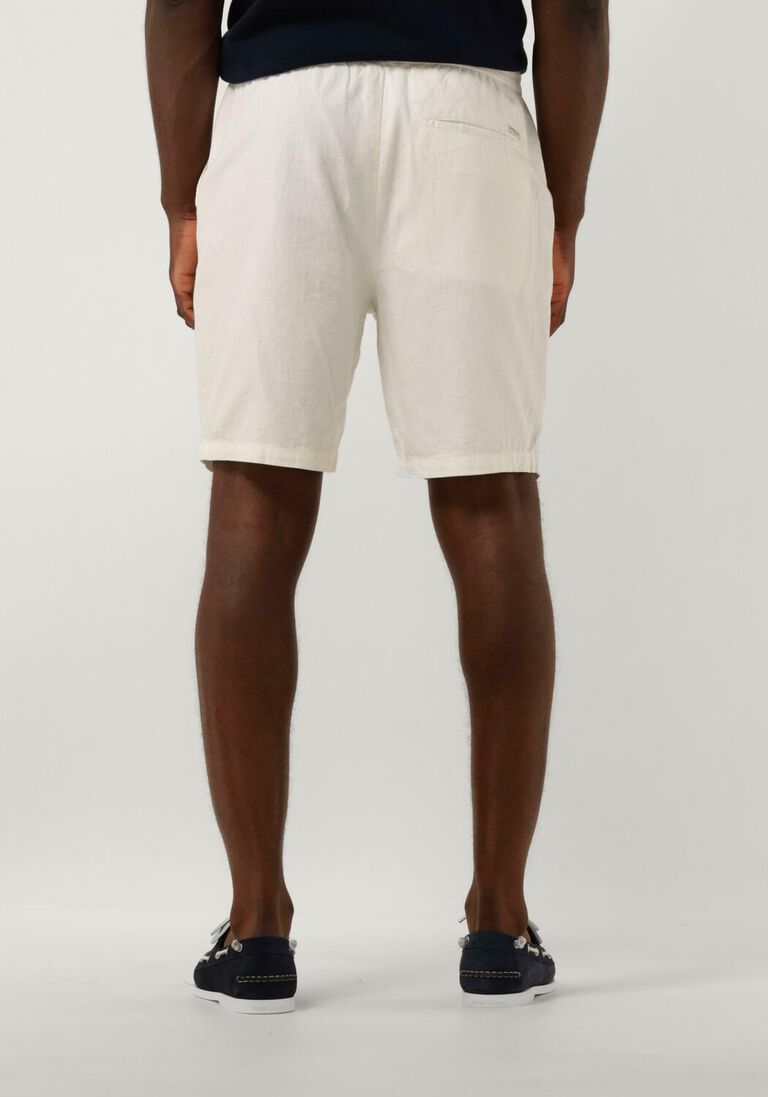 SCOTCH & SODA gebroken wit scotch & soda korte broek fave - cotton/linen twill bermuda