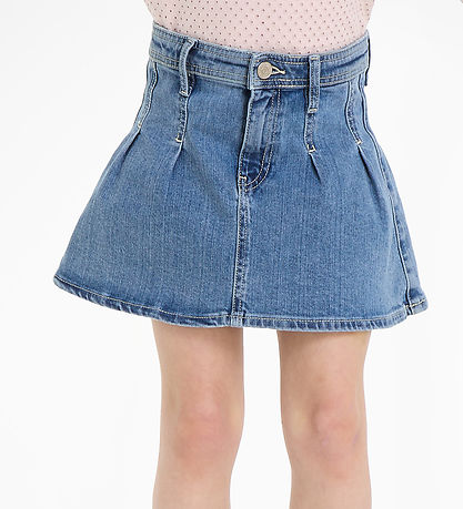 Tommy Hilfiger Rock - plissierter Denim - zerrissene Mitte