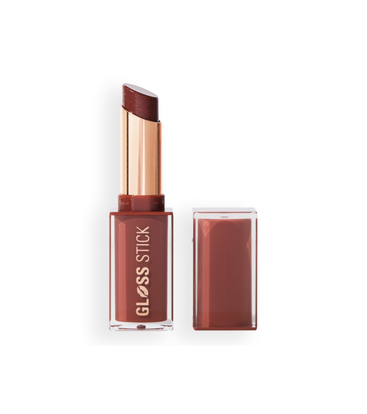 Makeup Revolution - Batom Pout Lip Gloss Stick - Shimmer Toasted Caramel