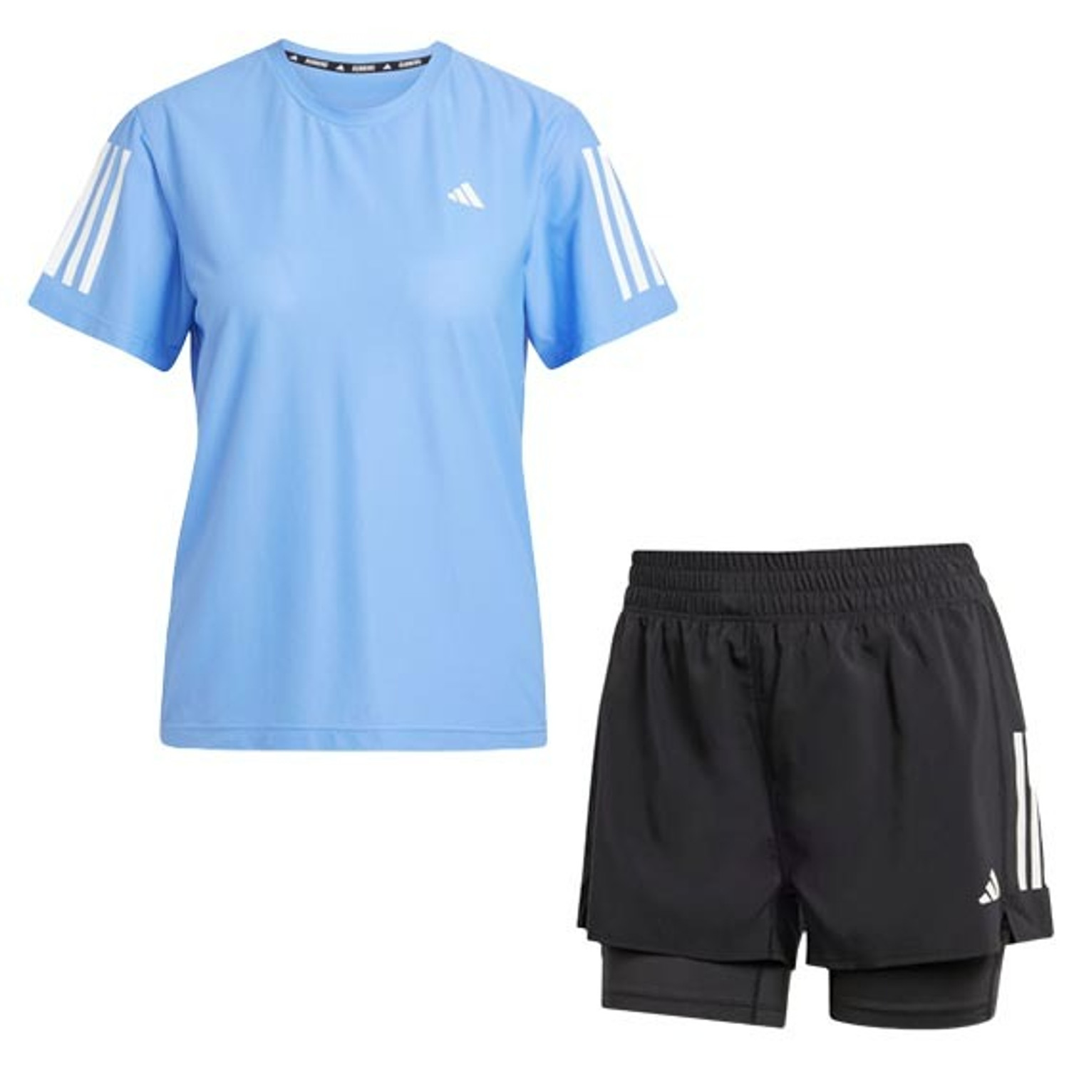 adidas OTR Tee 2in1 Short Set Dames