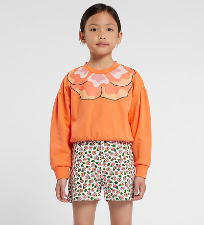 Kenzo Shorts - Denim - Ivory/Pink m. Blumen
