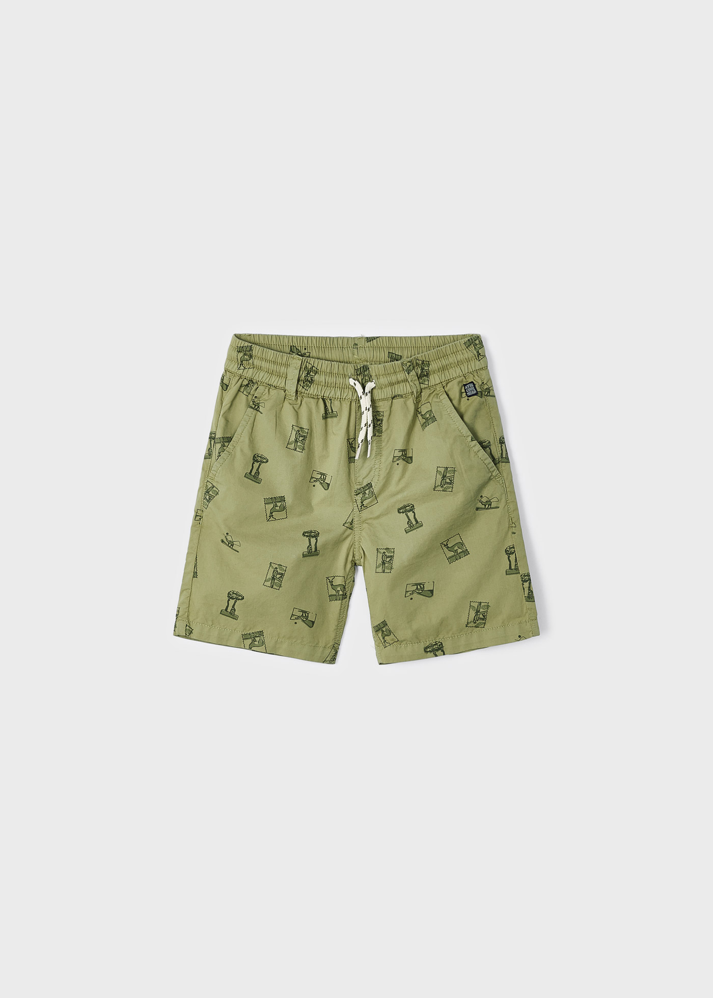 Bermudas de algodão estampadas para meninos