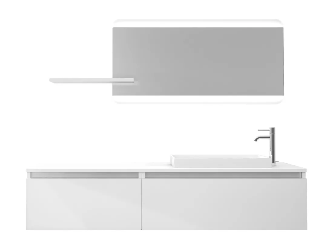 Ensemble salle de bain 6 pièces AURORA blanc