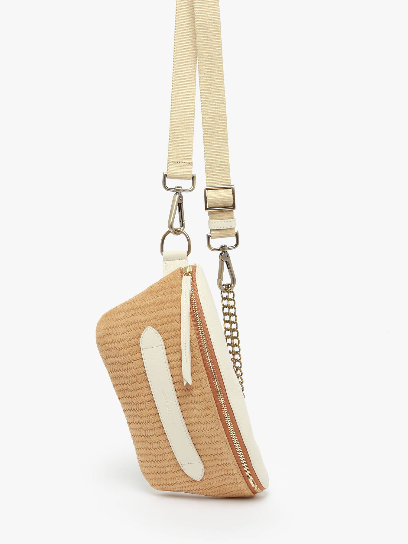 Sac ceinture Neufmille cuir daim faon tress MARIE MARTENS