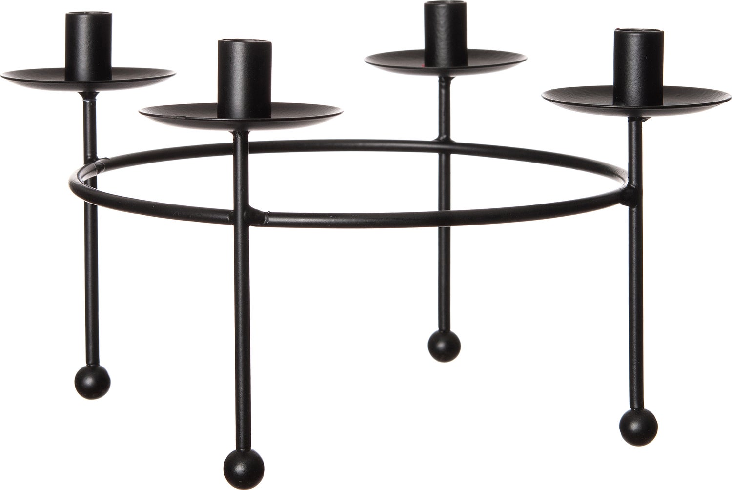 Intratuin kandelaar zwart D 21 H 11 cm