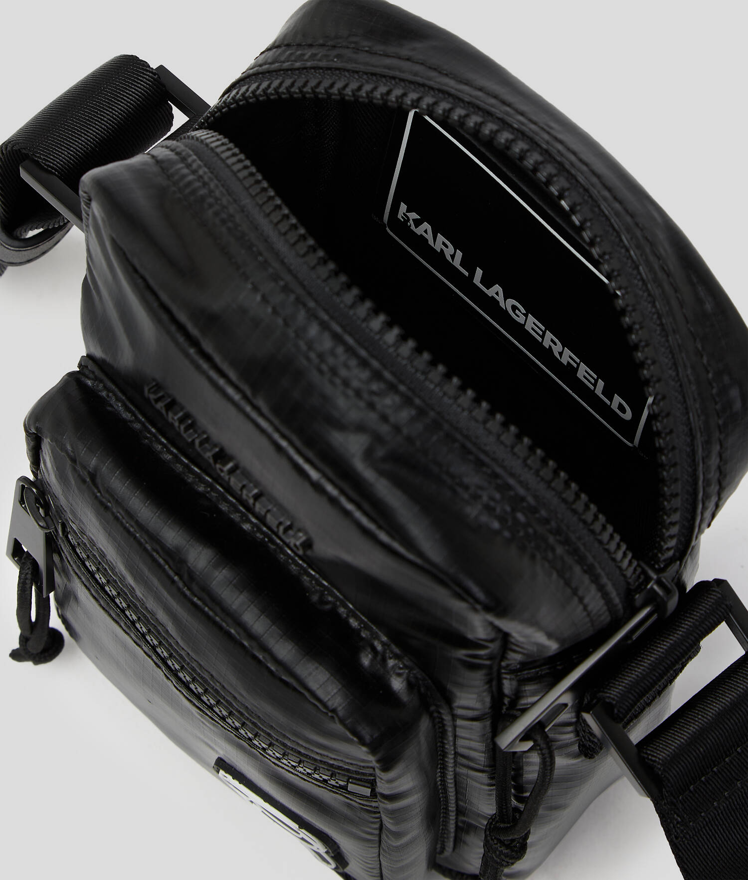 SAC BANDOULIÈRE NYLON MATELASSÉ IKON K - Noir