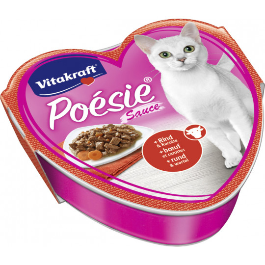 Vitakraft Poésie Création Rind & Karotte Katzenfutter nass 85G