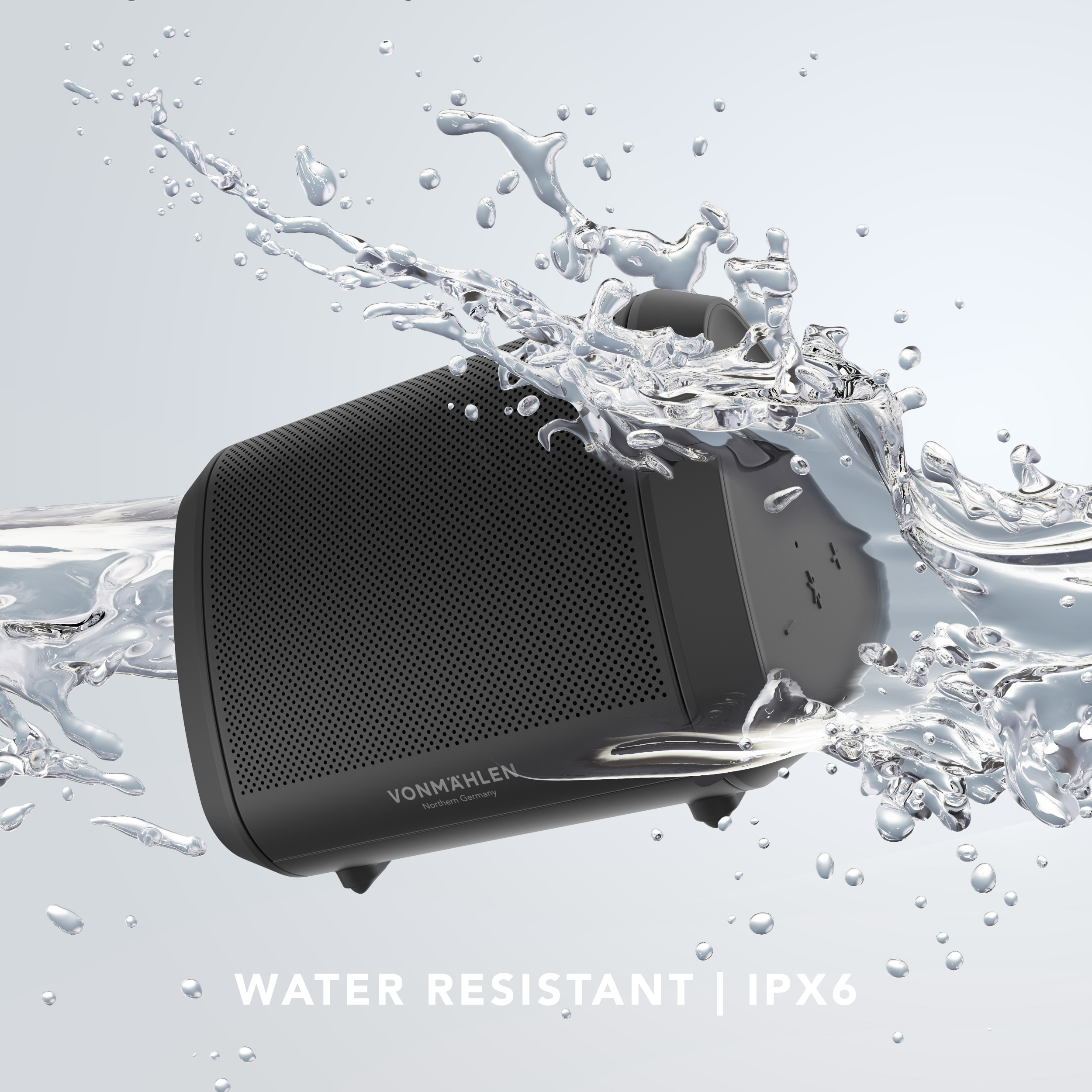 Air Beats Mini Smart Bluetooth Lautsprecher Wireless Speaker IPX6 (ABM00001) - Schwarz